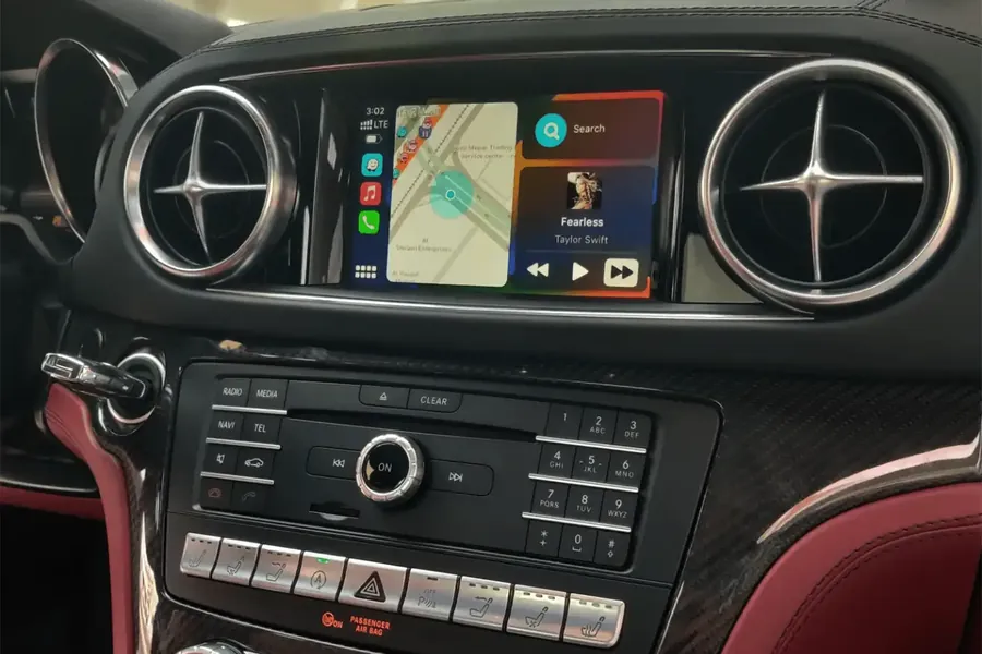 CarPlay screen in a premium dashboard