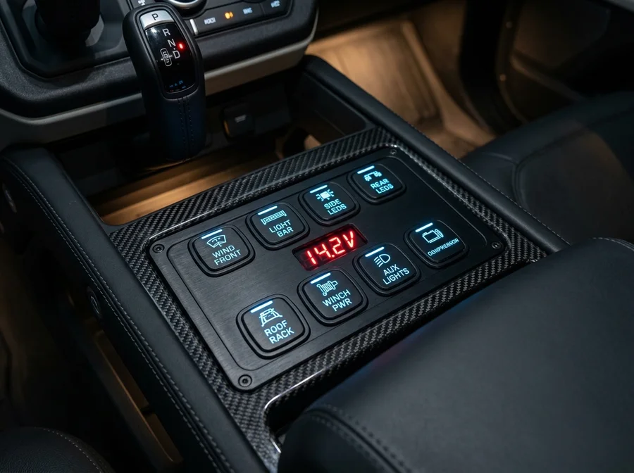 Custom Auxiliary Switch Panel & Multi-Circuit Control